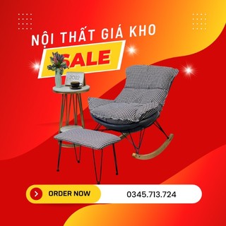 Ghế bập bênh thư giãn, sofa ban công đọc sách