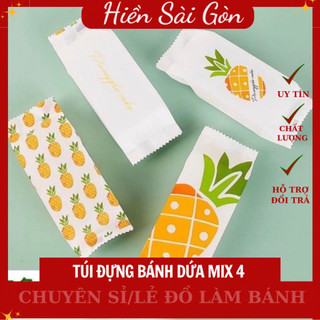 Túi đựng bánh dứa vàng mix 4 mẫu 95-100c