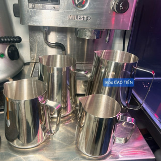 Ca đánh sữa đủ size - Ca pha chế Inox 304