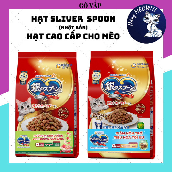 Hạt Sliver Spoon Nhật Bản, Hạt Cao cấp cho mèo ăn ngon, giảm nôn trớ