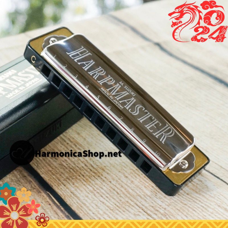 Kèn harmonica 10 lỗ Suzuki Harpmaster của Nhật chính hãng