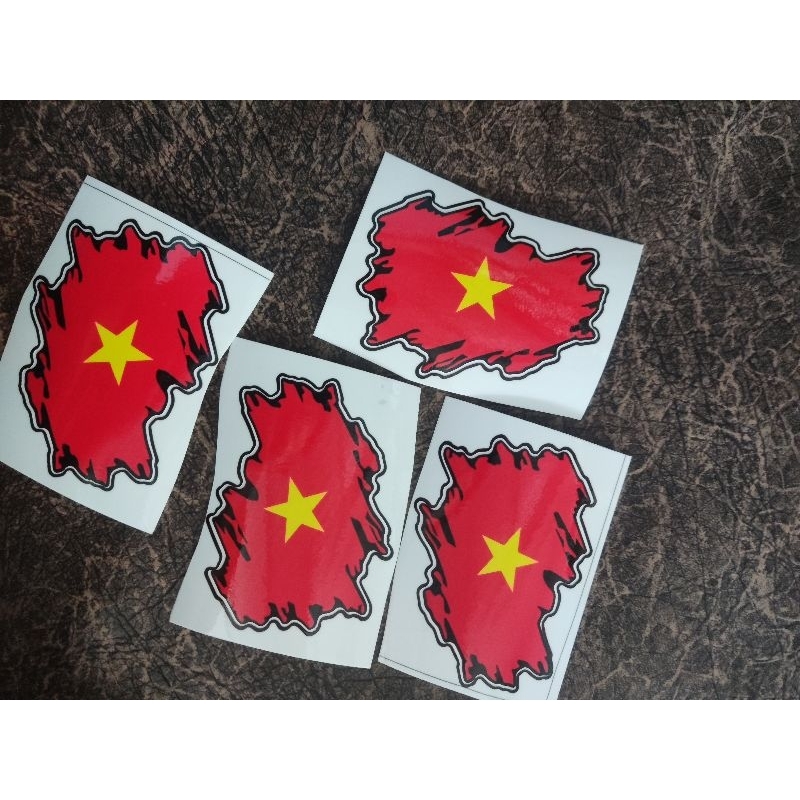 Decal Tem Sticker Lá Cờ Việt Nam