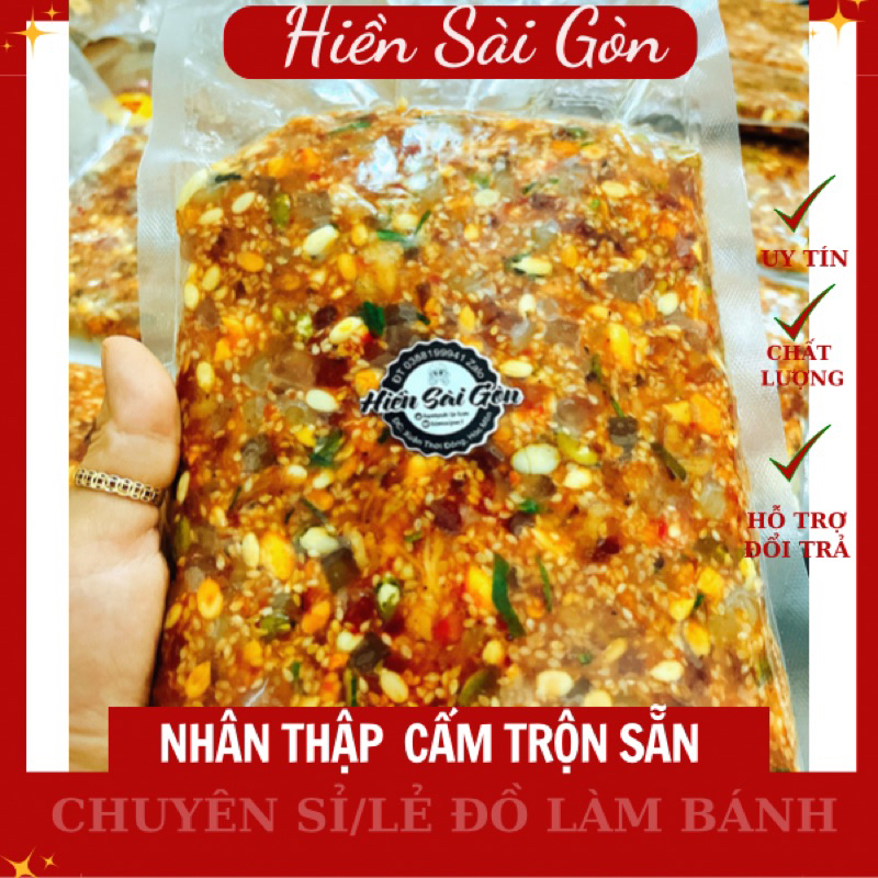 nhân thập cẩm trộn sẵn gà quay,xá xíu,dăm bông