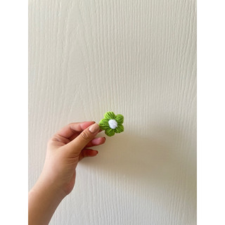 Kẹp tóc hoa len-kẹp mỏ vịt handmade-phụ kiện tóc