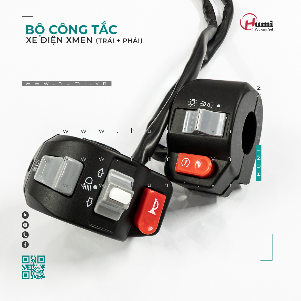 Bộ công tắc trái + phải Xmen