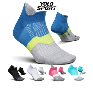 Tất Vớ Chạy Bộ Feetures Cổ Phễu Ngắn Thể Thao Nam Nữ Hàng Dệt Kim 83% Cotton Xuất Khẩu Mỹ Có Left Right 3 Size M L XL