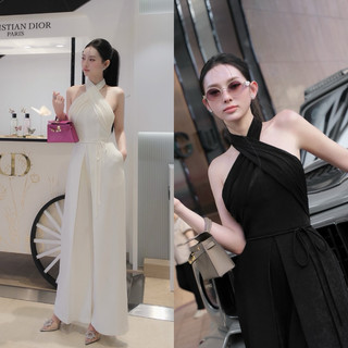 Jum cổ yếm chéo ngực tranali