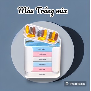 HỘP CHIA THUỐC CÓ MIẾNG DÁN 7 NGÀY (SÁNG-TRƯA-CHIỀU)