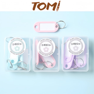 Móc Khoá Ghi Chú TOMI Màu Macaron Kèm Hộp Đựng 037