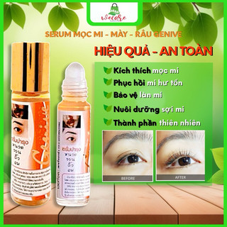 Serum dưỡng mi Genive - kích thích mi mọc dài và dày cực nhanh, mi tự nhiên chắc khỏe không gãy rụng - 10ml