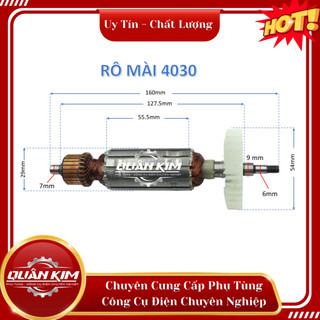 Rotor/ruột máy mài makitaa 4030 dca tặng kèm chổi than