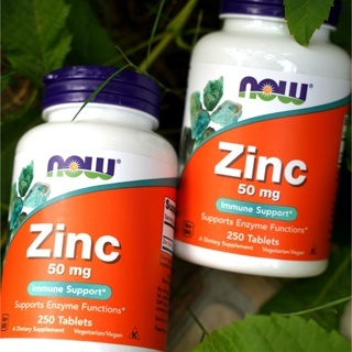 Viên Kẽm Zinc | NOW ZINC 50 mg [100 - 250 viên] - Tăng Đề Kháng, Tăng Sinh Lý - Chính Hãng Nhập Mỹ