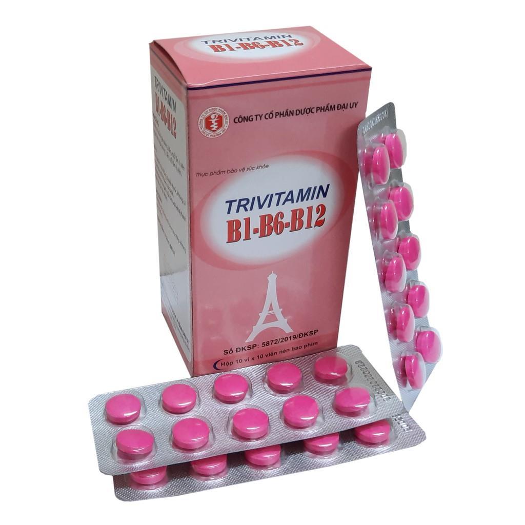 Trivitamin B1 B6 B12 Hộp 100 Viên