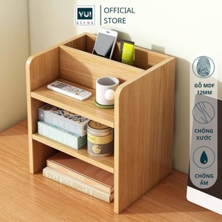 Kệ sách gỗ để bàn, kệ sách gỗ trang trí decor phòng gsb055