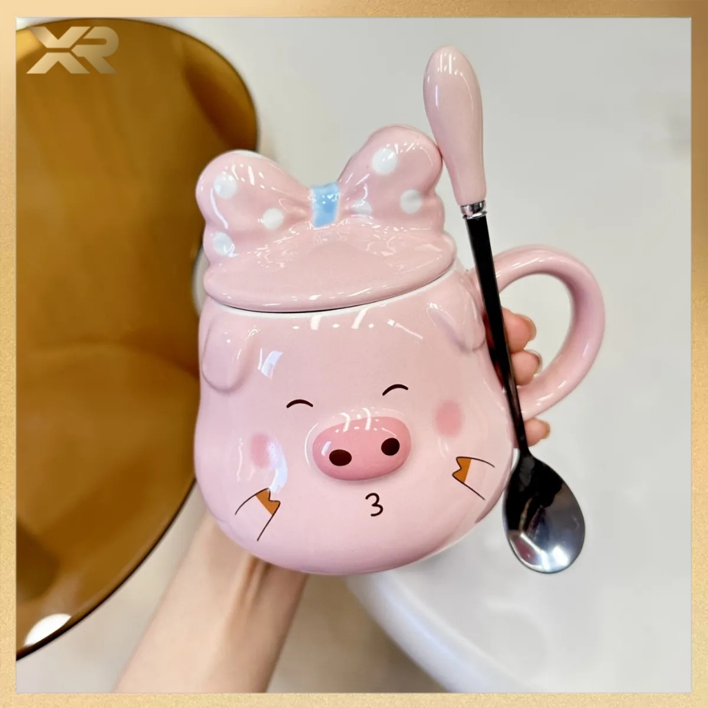 Cốc uống nước bằng sứ hình heo dễ thương Món quà rất ý nghĩa Quà Tặng Sinh Nhật Dành Cho Các Bạn Nữ,
