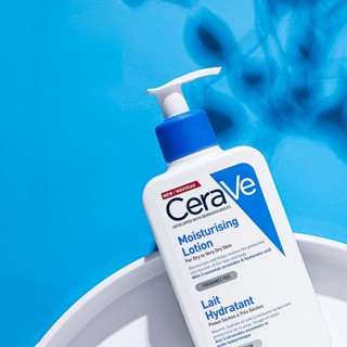  Bộ sữa dưỡng ẩm Cerave Moisturising Lotion dành cho da khô 236ml và sữa rửa mặt làm sạch sâu cho da 
