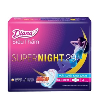 Băng vệ sinh Diana Super Night Ban đêm 29cm