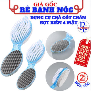 Dụng cụ chà gót chân bọt biển 4in1 tẩy da chết , mài gót chân tại nhà tiện lợi - cây chà chân 4 mặt