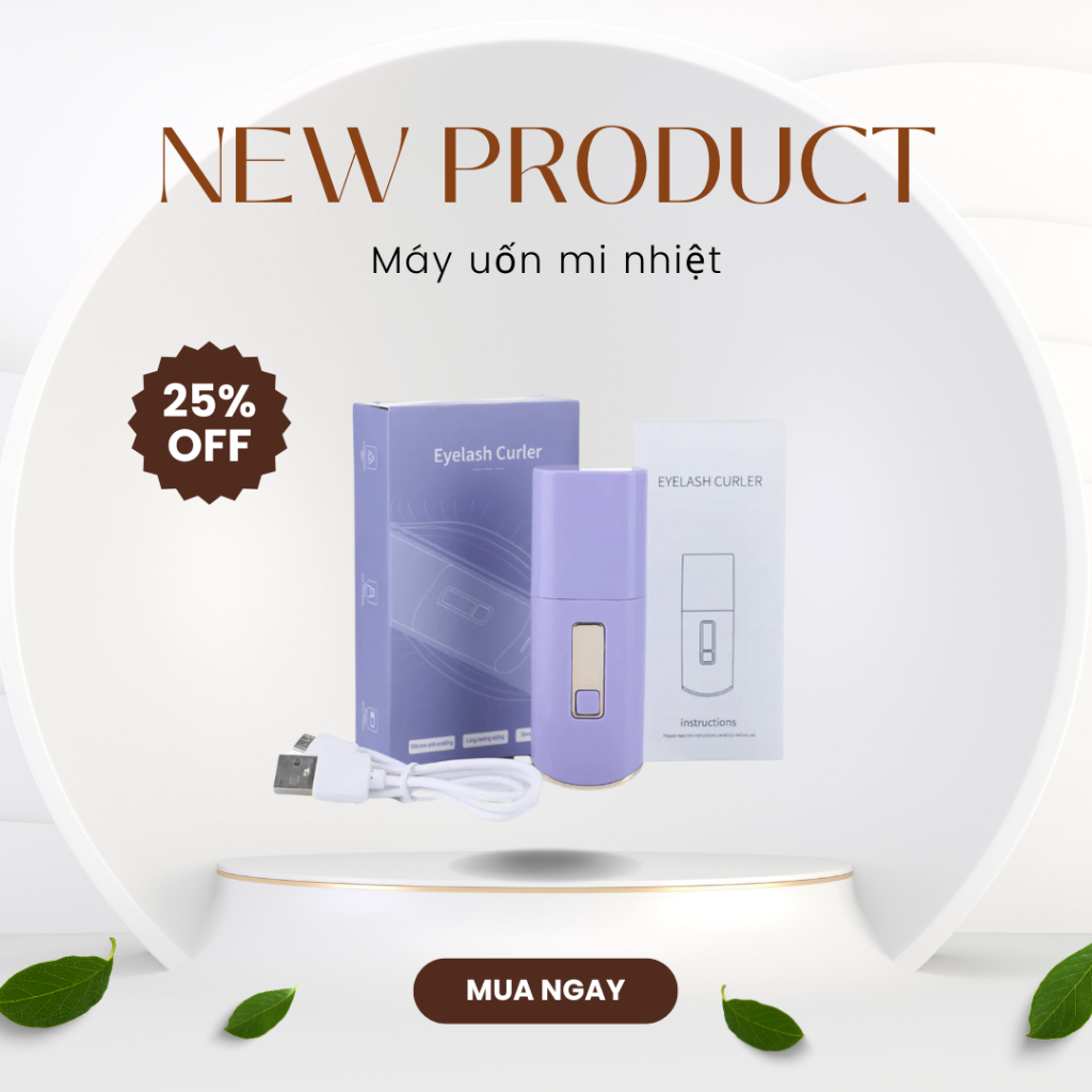 Máy Uốn Mi Nhiệt Tự Động Hàn Quốc Giúp Uốn Cong Lông Mi Tự Nhiên Giữ Nếp Dài Lâu Dưỡng Mi Chuốt Mi Nhanh Chóng