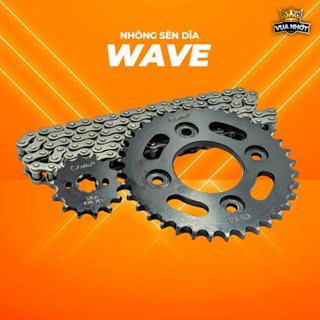 Nhông Sên Dĩa WAVE Sên 9 Li/10 Ly Gia Nhiệt Nhiều Tầng, Thép Carbon S45C - NSD Xe Wave Hiệu CATTA