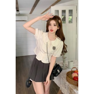 Áo sơ mi bigsize buộc nơ sau m7987 55-95kg