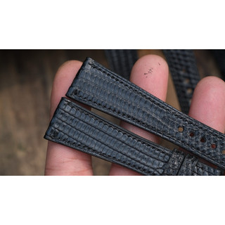 dây da đồng hồ handmade da kì đà gel mờ