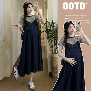 Váy Bầu Đầm bầu set váy yếm bò mềm cao cấp hàng loại 01