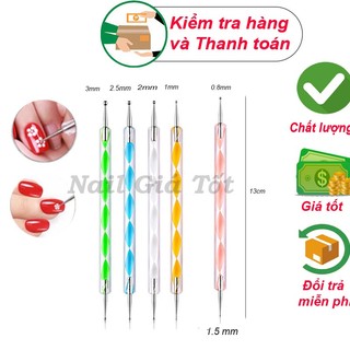 Bút chấm bi nail vẽ móng 2 đầu inox
