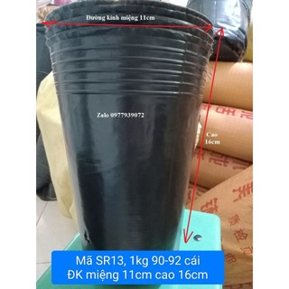 Set 1kg Bầu ươm sầu riêng - chậu nhựa mềm trồng cây cảnh - túi bầu ươm cây giá rẻ