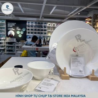 Bát đĩa OFTAST đủ kích thước, chất liệu kính cường lực bền đẹp, dùng được lò vi sóng, máy rửa chén - Chính hãng IKEA