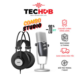 Combo KM Micro thu âm AKG ARA C22-USB + Tai nghe AKG K72 - Hàng Chính hãng PGI