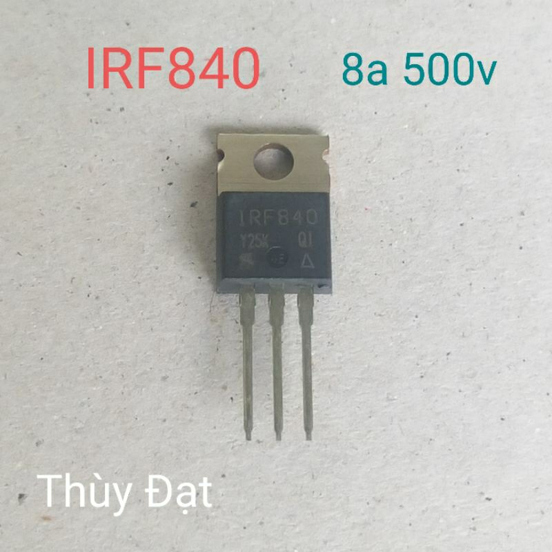 Mosfet IRF840 TO-220 500V 8A (Kênh N)