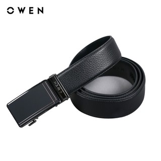 Owen - dây lưng belt232687 màu đen chất liệu da thật
