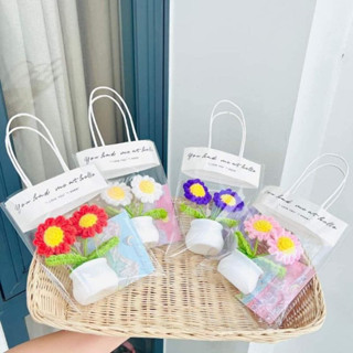 Combo 10 túi size 20x25cm dán sẵn, túi kính đựng quà, đựng bánh kẹo quà tặng