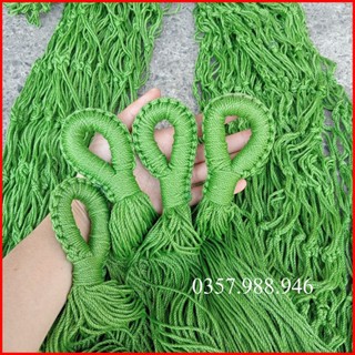 Võng đan tay sợi dây dù bóng đẹp dài 235cm, võng du lịch nằm ngoài trời chắc chắn