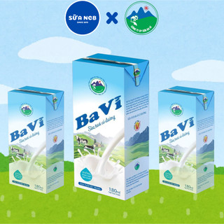  Sữa tươi tiệt trùng 100% Ba Vì Milk - Thùng 48 Hộp 