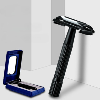 Bộ dao cạo râu inox cán xoay kèm hộp đưng - dao cạo phong cách cổ điển, sang trọng - vld82 - tizz