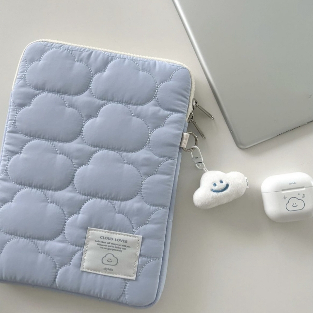 Túi đựng laptop / Túi đựng ipad Tranh thêu đám mây hàn quốc dễ thương 9.7 10 11 13 14 15 15.6inch