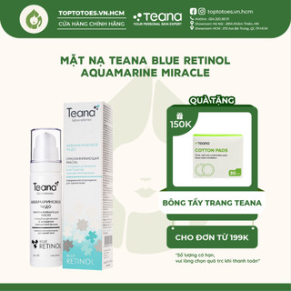 Mặt nạ Teana Blue Retinol Aquamarine Miracle nuôi dưỡng, trẻ hoá da