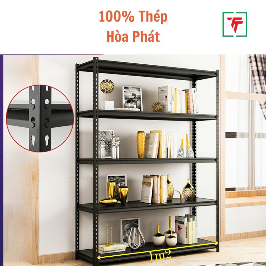 Kệ V Gài Thông Minh. Kệ Sắt Đa Năng. Kệ Sắt V Lỗ Cao 2m x Dài 1m2 x Rộng 40cm