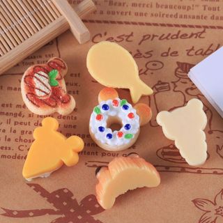 Mô hình bánh mì cá donut gấu trang trí nhà búp bê