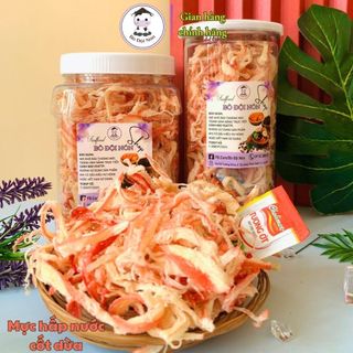 300g/500gr mực hấp nước cốt dừa bò đội nón