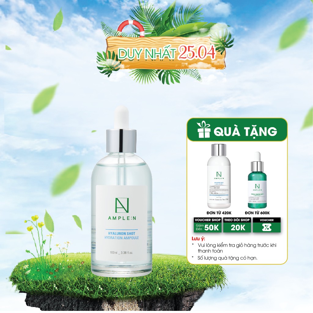 Tinh Chất Cấp Ẩm Ample:n Hyaluron Shot Hydration Ampoule