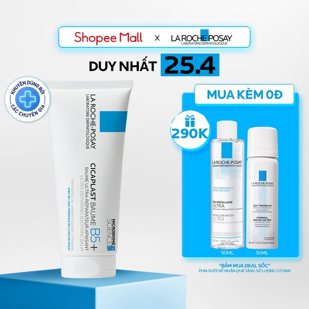 Kem dưỡng làm dịu & phục hồi da La Roche-Posay Cicaplast Baume B5+ 100ml