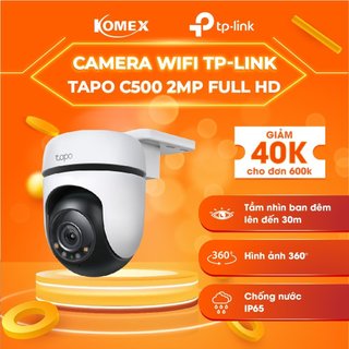 Camera wifi TP-Link Tapo C500 2MP Full HD 1080P ngoài trời quay quét chính hãng giám sát an ninh gia đình