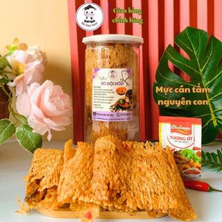 500G Mực Tẩm Gia Vị Nguyên Con Bò Đội Nón