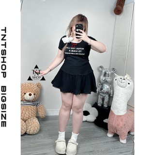 CHÂN VÁY NGẮN BIGSIZE XÒE PHỐI REN  [TNT SHOP BIGSIZE 60KG 90KG]