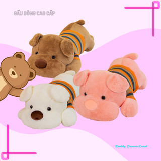 Gấu bông chó áo len, cún bông mặc áo teddy dream land size lớn