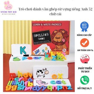 Spelling game con sư tử - Trò chơi đánh vần ghép từ vựng tiếng Anh 52 chữ cái