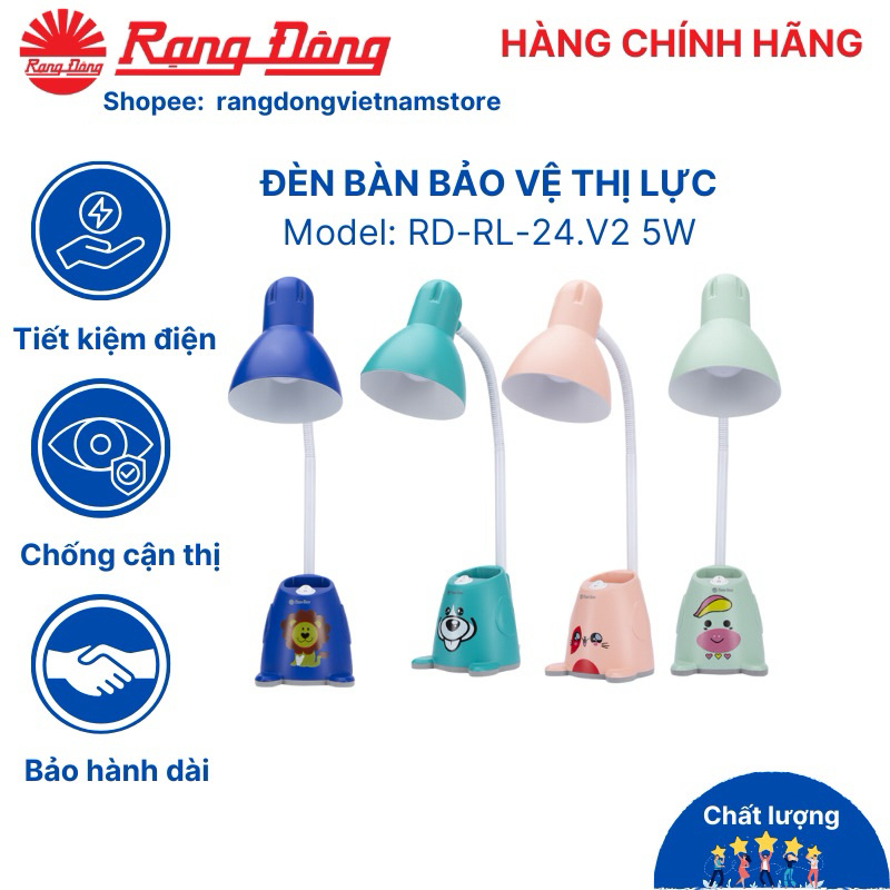 Đèn học chống cận gấp gọn rạng đông